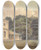 Triptych art skateboard deck of John Hassell Pitpalace Epsom The Seat Of Thomas Jeudwine Esq by John Hassell (1767-1825)