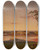 Triptych art skateboard deck of Jasper Francis Cropsey Spouting Rock Newport Rhode Island by Jasper Francis Cropsey (1823-1900)