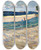 Triptych art skateboard deck of Wassily Kandinsky Landscape With A Yellow Field by Wassily Kandinsky (1866-1944)