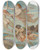 Triptych art skateboard deck of Moritz Von Schwind The Struggle For The Wreath by Moritz Von Schwind (1804-1871)