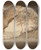 Triptych art skateboard deck of Louis Hflinger Tartu Album Vaade Gutmani Koopast by Louis Hoflinger