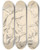 Triptych art skateboard deck of Paul Czanne Study Of An Angel In Rubens The Prophet Elijah by Paul Cezanne (1839-1906)