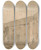 Triptych art skateboard deck of John Thirtle Binham Priory by John Thirtle (1777-1839)