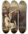 Triptych art skateboard deck of Benjamin West The Expulsion Of Adam And Eve From Paradise by Benjamin West (1738-1820)
