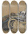 Triptych art skateboard deck of James Tissot Young Woman In A Rocking Chair Study For The Painting The Last Evening by James Tissot (1836-1902)