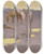 Triptych art skateboard deck of Frederic Remington A New Year On The Cimarron by Frederic Remington (1861-1909)