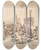 Triptych art skateboard deck of Constantin Guys Reception Of Emperor Napoleon Iii At The Hospital Hoteldieu by Constantin Guys (1805-1892)