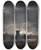 Triptych art skateboard deck of Aert Van Der Neer Moonlit Landscape With A Windmill by Aert van der Neer (1603-1677)