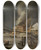 Triptych art skateboard deck of Nicolaes Pietersz Berchem Winterlandschaft Mit Kalkofen by Nicolaes Pietersz Berchem (1620-1683)