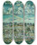 Triptych art skateboard deck of Maurice Prendergast St Malo_2 by Maurice Prendergast (1858-1924)