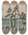 Triptych art skateboard deck of And Hiroshige Kan From The Series Sixtynine Stations Of The Kisokaid by Ando Hiroshige (1797-1858)