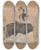 Triptych art skateboard deck of Eugne Boudin Woman In A Crinoline On The Beach Of Trouville by Eugene Boudin (1824-1898)