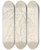 Triptych art skateboard deck of John Flaxman Pluto Carrying Proserpina From The Rape Of Proserpina Palazzo Mattei Paganica Rome by John Flaxman (1755-1826)