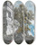 Triptych art skateboard deck of Abrahamlouisrodolphe Ducros View Of A Villa Beside The Cascadesat Tivoli With Figures Below by Abraham-Louis-Rodolphe Ducros (1748-1810)