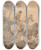 Triptych art skateboard deck of Thomas Sunderland Myles Sandys Hounds And Huntsmen Scenting A Hare by Thomas Sunderland (1744-1828)