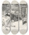 Triptych art skateboard deck of Charles Dana Gibson No Respecter Of A Widows Grief_1 by Charles Dana Gibson (1867-1944)