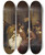 Triptych art skateboard deck of Karl Friedrich Lessing Jan Hus At Constance_2 by Karl Friedrich Lessing (1808-1880)
