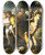 Triptych art skateboard deck of Bartolom Estebn Murillo Joseph And His Brethren by Bartolome Esteban Murillo (1617-1682)