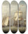 Triptych art skateboard deck of Robert Salmon Boston Harbor by Robert Salmon (1775-1845)