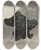 Triptych art skateboard deck of Kamisaka Sekka Swirling Snow Tomoe No Yuki by Kamisaka Sekka (1866-1942)