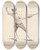 Triptych art skateboard deck of James Gwin De La Garde Espagnole Figure A Attaque Par La Garde Franoise by James Gwin (1720-1769)