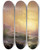 Triptych art skateboard deck of Ivan Konstantinovich Aivazovsky The Ninth Wave by Ivan Konstantinovich Aivazovsky (1817-1900)