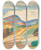 Triptych art skateboard deck of Mikul Galanda Tubnianske Teplice_2 by Mikulas Galanda (1895-1938)