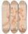 Triptych art skateboard deck of Giulio Carpioni Two Putti Carrying A Third Putto Another Putto From Therear by Giulio Carpioni (1613-1678)