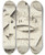 Triptych art skateboard deck of Rudolf Bauer Untitled Abstractforms_4 by Rudolf Bauer (1889-1953)