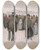 Triptych art skateboard deck of Vincent Van Gogh Beach At Scheveningen by Vincent van Gogh (1853-1890)