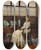 Triptych art skateboard deck of John Atkinson Grimshaw The Cradle Song by John Atkinson Grimshaw (1836-1893)