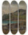 Triptych art skateboard deck of Edward Mitchell Bannister Rocks At Newport by Edward Mitchell Bannister (1828-1901)