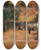 Triptych art skateboard deck of Eliseu Visconti Canto De Luxemburgo Outono by Eliseu Visconti (1866-1944) Triptych art skateboard deck of Eliseu Visconti Canto De Luxemburgo Outono by Eliseu Visconti (1866-1944)