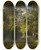 Triptych art skateboard deck of Narcissevirgile Diaz De La Pea Alle Enfort Bcheronne Courbe Sous Le Poids De Son Fagot Traces Deau by Narcisse-Virgile Diaz de La Pea (1808-1876)