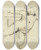 Triptych art skateboard deck of Jeanbaptiste Carpeaux Etude Denfant Debout De Face Les Jambes Et Les Bras Carts by Jean-Baptiste Carpeaux (1827-1875)