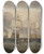 Triptych art skateboard deck of Joseph Mallord William Turner The Victory Returning From Trafalgar In Three Positions by Joseph Mallord William Turner (1775-1851)