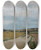 Triptych art skateboard deck of Carl Moll Stimmungsstudie Abend Michelhausen Plankenberg by Carl Moll (1861-1945)