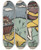 Triptych art skateboard deck of Kazimir Malevich The French Allies Have A Wagon Full Of Defeated Germans And Our English Brothers Have A Whole Tub Of Beaten Up Germans by Kazimir Malevich (1879-1935)