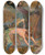 Triptych art skateboard deck of Joaqun Sorolla Children Looking For Shellfish by Joaquin Sorolla (1863-1923)