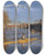 Triptych art skateboard deck of Thomas Eakins The Champion Single Sculls Max Schmitt In A Single Scull by Thomas Eakins (1844-1916)