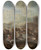 Triptych art skateboard deck of Joseph Parrocel Battle Of Christians Against The Turks by Joseph Parrocel (1646-1704)