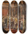 Triptych art skateboard deck of Jan Matejko Coronation Of The First King 1001 Ad From The Series History Of Civilization In Poland by Jan Matejko (1838-1893)