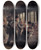Triptych art skateboard deck of Julius Exner A Country Dance In The Hedebo District Zealand by Julius Exner (1825-1910)