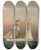 Triptych art skateboard deck of James Edward Buttersworth The Yacht Emily Of The New York Yacht Club Observing A Stakes Race Between The Schooners Dreadnought And Columbia by James Edward Buttersworth (1817-1894)