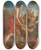 Triptych art skateboard deck of Franois Lemoyne Diana Returning From The Hunt_2 by Francois Lemoyne (1688-1737)