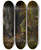 Triptych art skateboard deck of Alexander Brodszky Forests Interior by Alexander Brodszky (1819-1901)