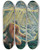 Triptych art skateboard deck of Broncia Kollerpinell Werden Und Vergehen_1 by Broncia Koller Pinell (1863-1934)