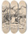 Triptych art skateboard deck of Arnold Peter Weiszkubnan Stories In Wilderness 2 by Arnold Peter Weisz-Kubnan (1898-1944)