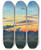 Triptych art skateboard deck of Karl Wiener Naturstudie Xliv by Karl Wiener (1901-1949)