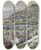 Triptych art skateboard deck of James Tissot The Miracle Of The Loaves And Fishes by James Tissot (1836-1902)